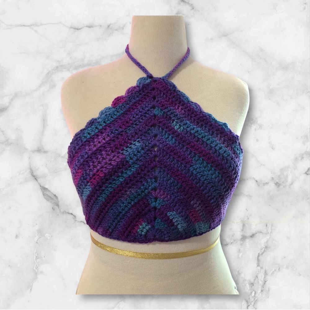 Handmade Crochet Halter Top